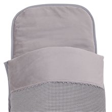 Saco Capazo Invierno PATA DE GALLO. Velour Gris/Gris