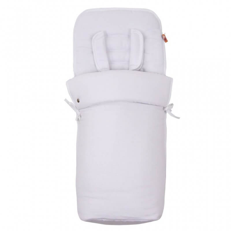 Saco Silla Paseo Joolz HUB 2 PIQUE BLANCO.Blanco