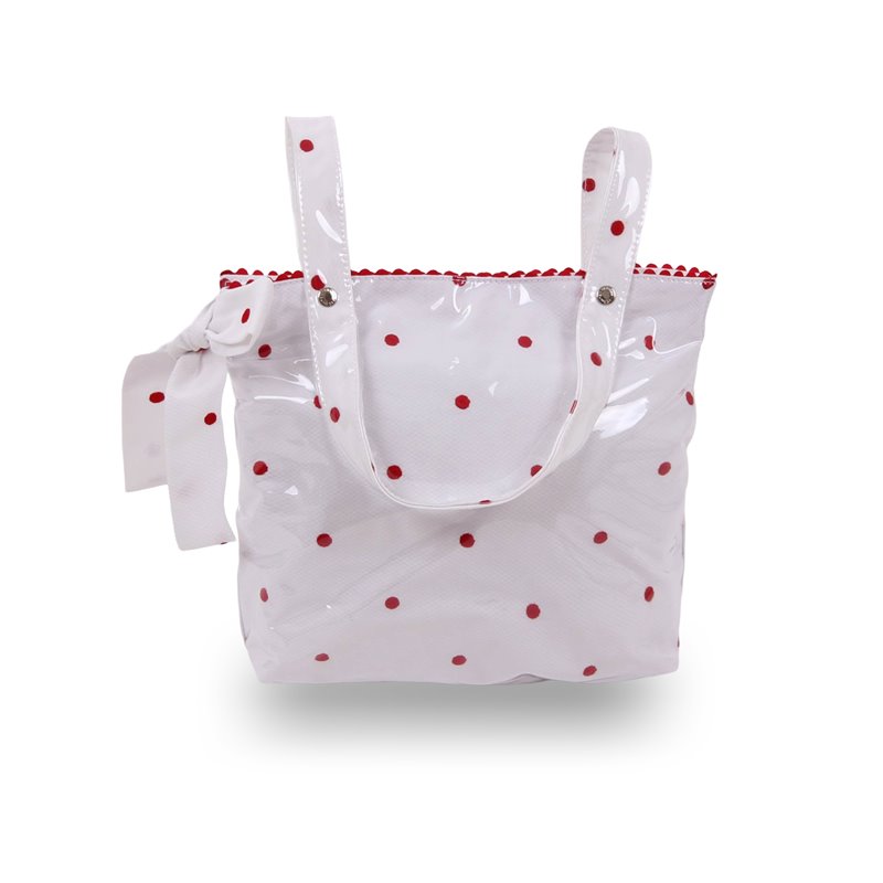 Bolso Panera Bebé PIQUE TOPO RJ.ZZ Rojo