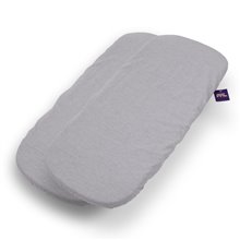 Pack 2ud.Funda Colchón Sabana Bajera Capazo Inglesina Aptica / Electa  GRIS MELANGE