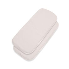 Pack 2ud.Funda Colchón Sabana Bajera Capazo Bugaboo Dragonfly ALGODÓN BLCO