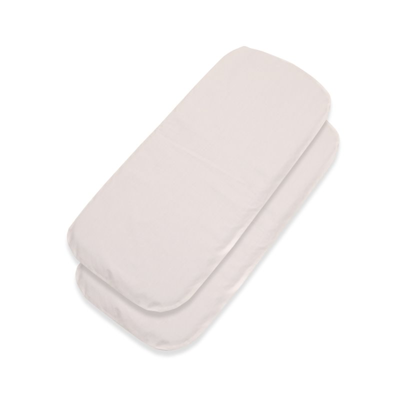 Pack 2ud.Funda Colchón Sabana Bajera Capazo Bugaboo Dragonfly ALGODÓN BLCO