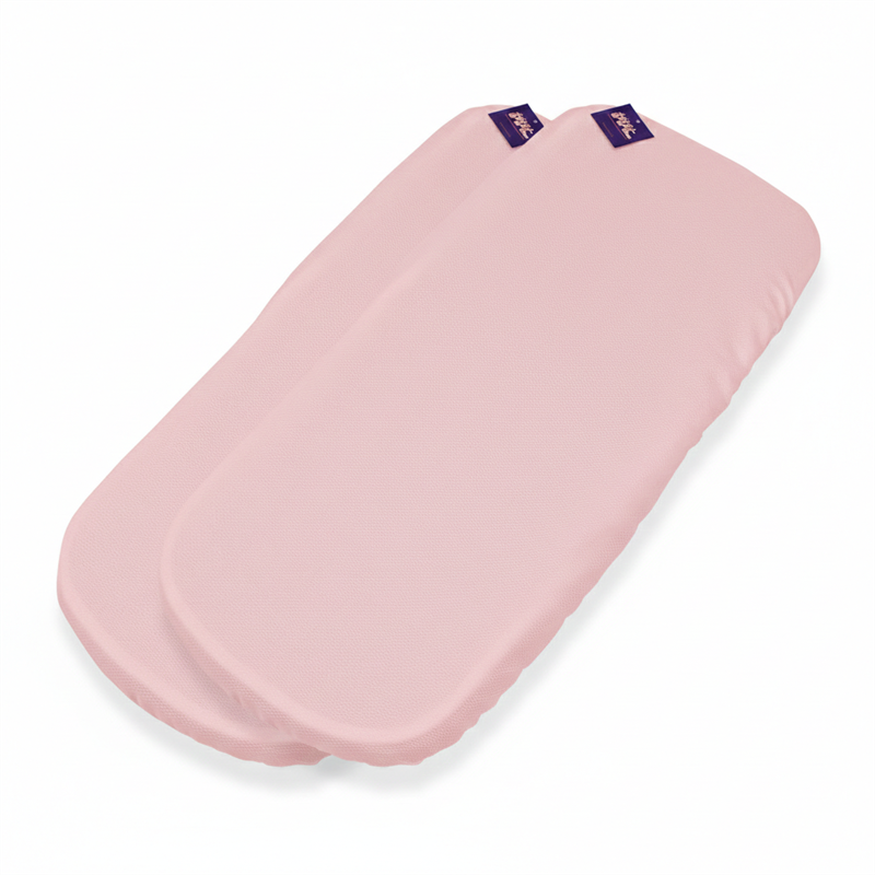 Pack 2ud.Funda Colchón Sabana Bajera Capazo Bugaboo Dragonfly PIQUE ROSA