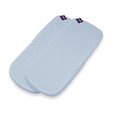 Pack 2ud.Funda Colchón Sabana Bajera Capazo Bugaboo Dragonfly PIQUE CELESTE